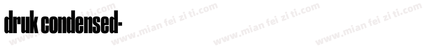 druk condensed字体转换